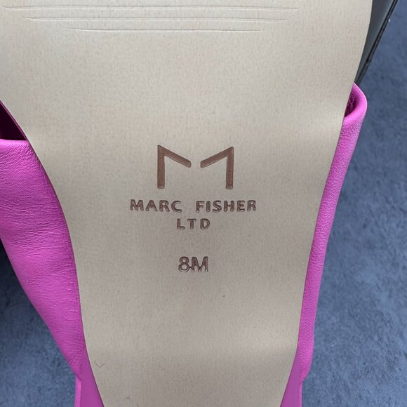 Marc Fisher Women's Cici Square Toe Kitten Heel Thong Sandal, Size 8M, Pink - Picture 9 of 13